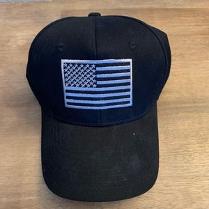 Black American flag hat